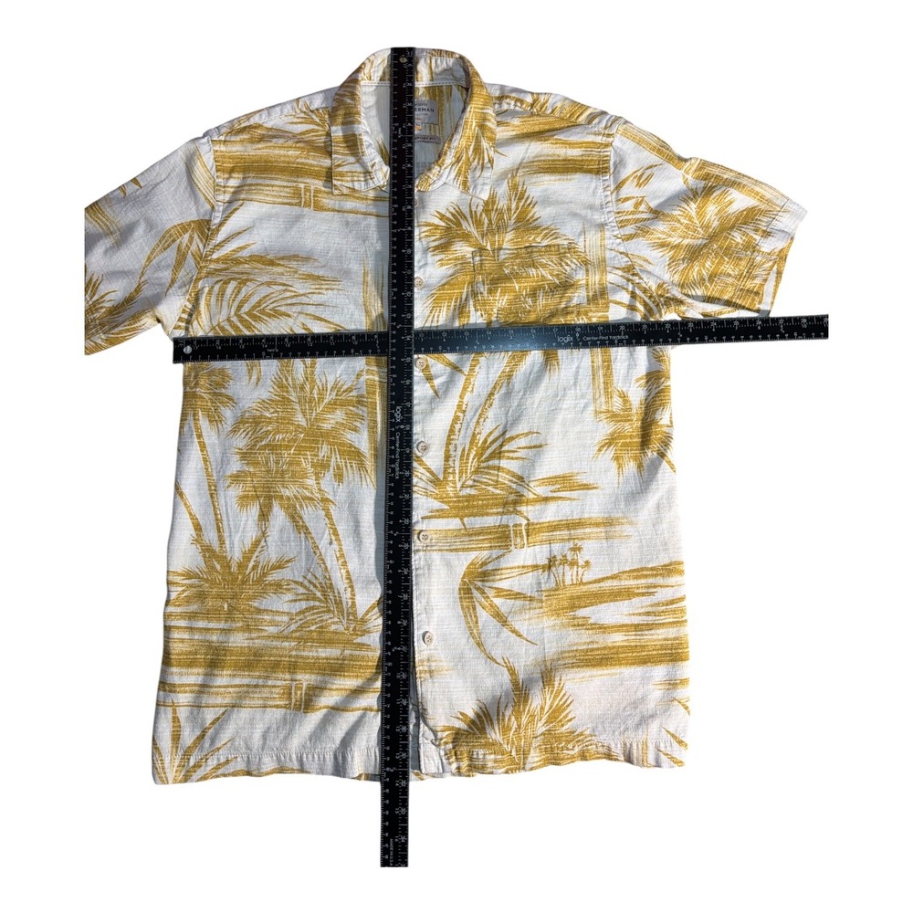 Hawaiian floral palm tree button up casual shirt quicksilver waterman cotton xl - Picture 7 of 7